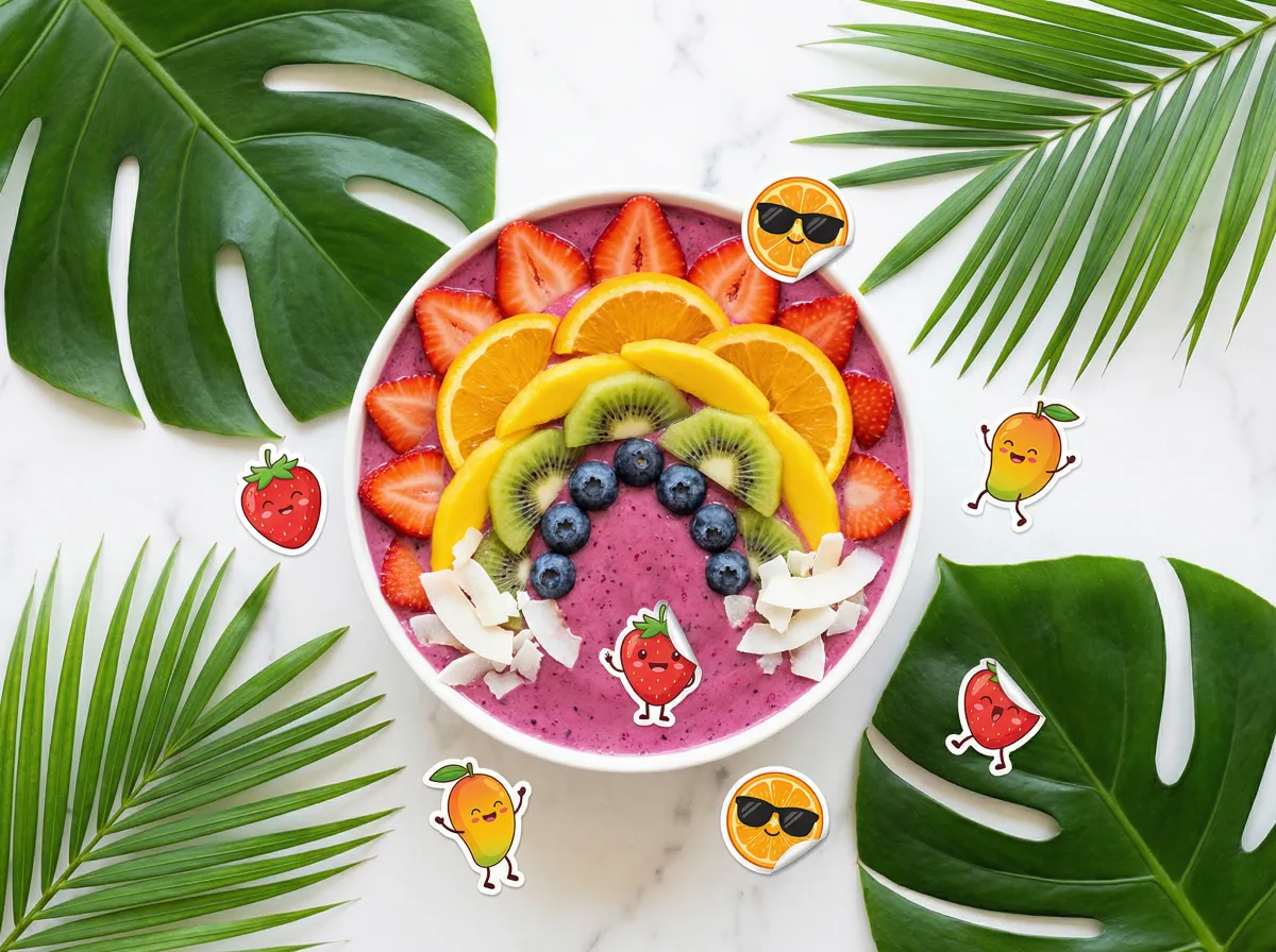 水果派 热门视频：彩虹水果思慕雪碗